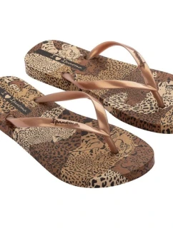 Dámske žabky Animal W 83617AY384 Brown with beige pattern - Ipanema