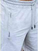 FashionStreet pánske svetlosivé šortky SX2186 FashionStreet pánske svetlosivé šortky SX2186