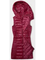 Červená prešívaná vesta s kapucňou (16M9113-270) Červená prešívaná vesta s kapucňou (16M9113-270)