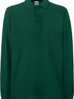 Fruit of the Loom Premium Polo LSL Piqué – polokošeľa s dlhým rukávom 16.3310 lesná zeleň