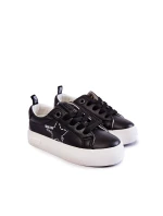 Dziecięce Buty Sportowe Sznurowane Big Star KK374223 Czarne