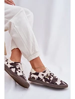 Dámske tenisky s aplikáciami Big Star TT274369 White-brown Dámske tenisky s aplikáciami Big Star TT274369 White-brown
