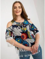 Blúzka AT BZ 2601.67 tmavo modrá