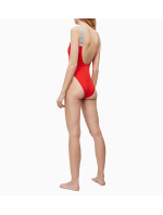 Jednodielne plavky KW0KW00825-XA7 červená - Calvin Klein