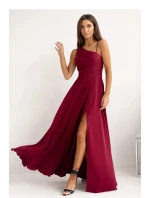 Dlhé šaty 001420 bordová - With You