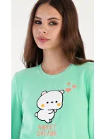 Dámske pyžamo dlhé Mačiatko Dámske pyžamo dlhé Mačiatko