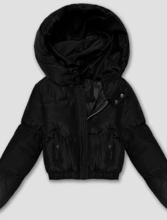 Krátka zimná bunda J Style Black Matte (5M3360-392)