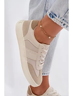Dámske nízke tenisky Big Star TT274768 Beige