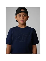 Chlapčenské tričko s potlačou 4F 4FJRSS26TTSHM3599-10S