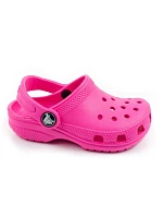 Detské sandále Crocs Classic Clog T, ružové, pohodlné, módne