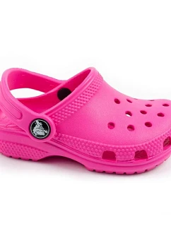 Detské sandále Crocs Classic Clog T, ružové, pohodlné, módne
