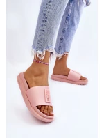 Damskie Klapki Big Star LL274425 Jasnoróżowe