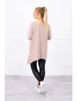 Oversize blúzka tmavo béžová Oversize blúzka tmavo béžová