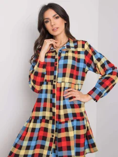 Šaty DHJ SK 12808.64P čierna a červená