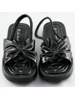 Čierne sandále na platforme (CM-58)