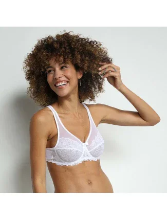 Dámska čipková podprsenka DIM GENEROUS ESSENTIEL UNDERWIRE BRA - DIM - biela Dámska čipková podprsenka DIM GENEROUS ESSENTIEL UNDERWIRE BRA - DIM - biela
