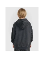 Chlapčenská mikina bez prúžkov s kapucňou 4F 4FJRAW25TSWSM2344-22S