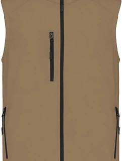 Kariban K 403 Pánska 3-vrstvová softshellová vesta 20.K403 camel