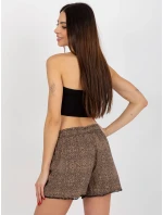 Dámske šortky D73770M61531KG hnedé - FPrice