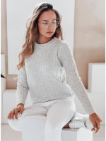 Dámsky sveter BRAVINA sivý FashionStreet MY2528