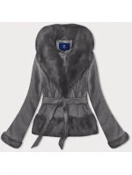 Dámska krátka bunda Ann Gissy graphite (K0327) Dámska krátka bunda Ann Gissy graphite (K0327)