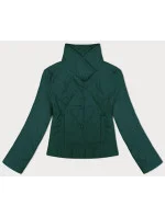 Dámska zelená prešívaná bunda so stojačikom (20067) Dámska zelená prešívaná bunda so stojačikom (20067)