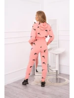 Sada s potlačou pištole marhuľová