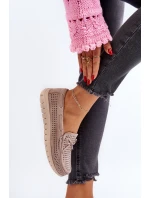 Mokasyny Damskie Z Kokardą Beżowe Reece Mokasyny Damskie Z Kokardą Beżowe Reece