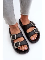 Lekkie Klapki Damskie ZAXY LL285088 Czarne