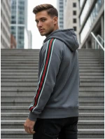 Pánska sivá mikina FashionStreet BX5938