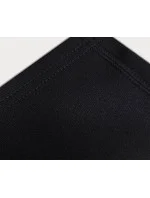 Čierne dámske legíny s ozdobnými švami (54460) Čierne dámske legíny s ozdobnými švami (54460)