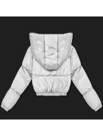 Svetlošedá krátka zimná bunda J Style (5M3260-92)