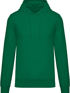 Kariban K 4027 Pánska ekologická mikina s kapucňou 20.4027 kelly green