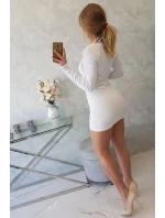 Pruhované vypasované šaty biele Pruhované vypasované šaty biele