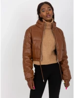 Dámsky kabát NM KR D2 3820 hnedý