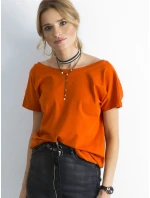 Tričko RV TS 4662.39P tmavo oranžové