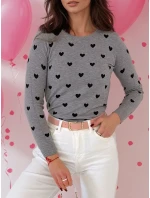 Dámsky sveter FREYJA sivý FashionStreet MY2049