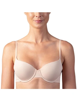 Dámska vystužená podprsenka MICROFIBRE PADDED BRA - BELLINDA - nude