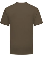 Fruit of the Loom Iconic 195 T Pánske tričko z hrubého materiálu 16.1422 truffle
