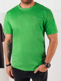 Pánske zelené tričko s potlačou FashionStreet RX5471