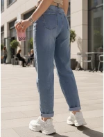 Dámske džínsy typu „balloon“ s opaskom FashionStreet UY2887