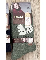 Ponožky WiK SO&LI 3002, vzor 12, angora, veľkosti 35–42 Ponožky WiK SO&LI 3002, vzor 12, angora, veľkosti 35–42