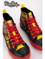 Trampki Pol'and'Rock Festival X Big Star SS174501 Czarno-Czerwone