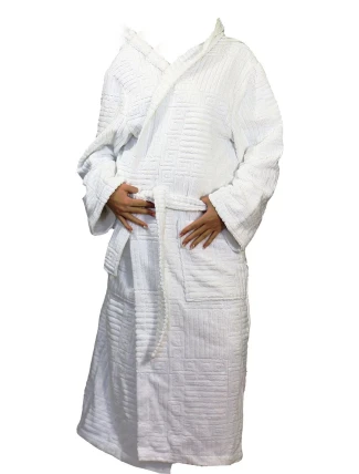 ACTION - Dámsky župan s kapucňou 31070100 biely - Vestis ACTION - Dámsky župan s kapucňou 31070100 biely - Vestis