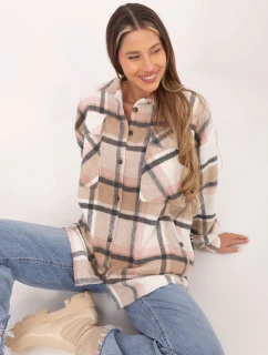 Košeľa DN KS 3841.02 čierna a béžová