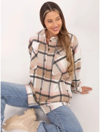 Košeľa DN KS 3841.02 čierna a béžová