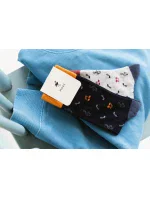 Miusical Notes 051-133 tmavo modré ponožky - Viac