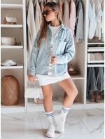 Dámska nadrozmerná džínsová bunda BLUEDIVA modrá FashionStreet TY4900