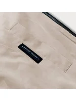 Tmavo béžová dámska bunda s kapucňou (B8100-12) Tmavo béžová dámska bunda s kapucňou (B8100-12)