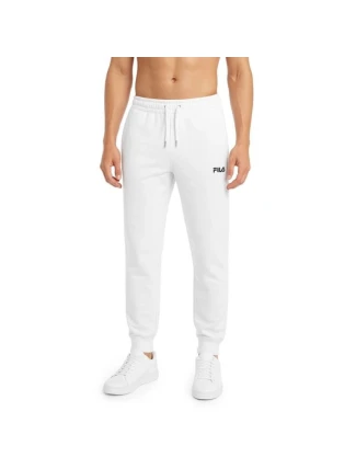 Pánske bavlnené tepláky Fila biele pohodlný športový štýl